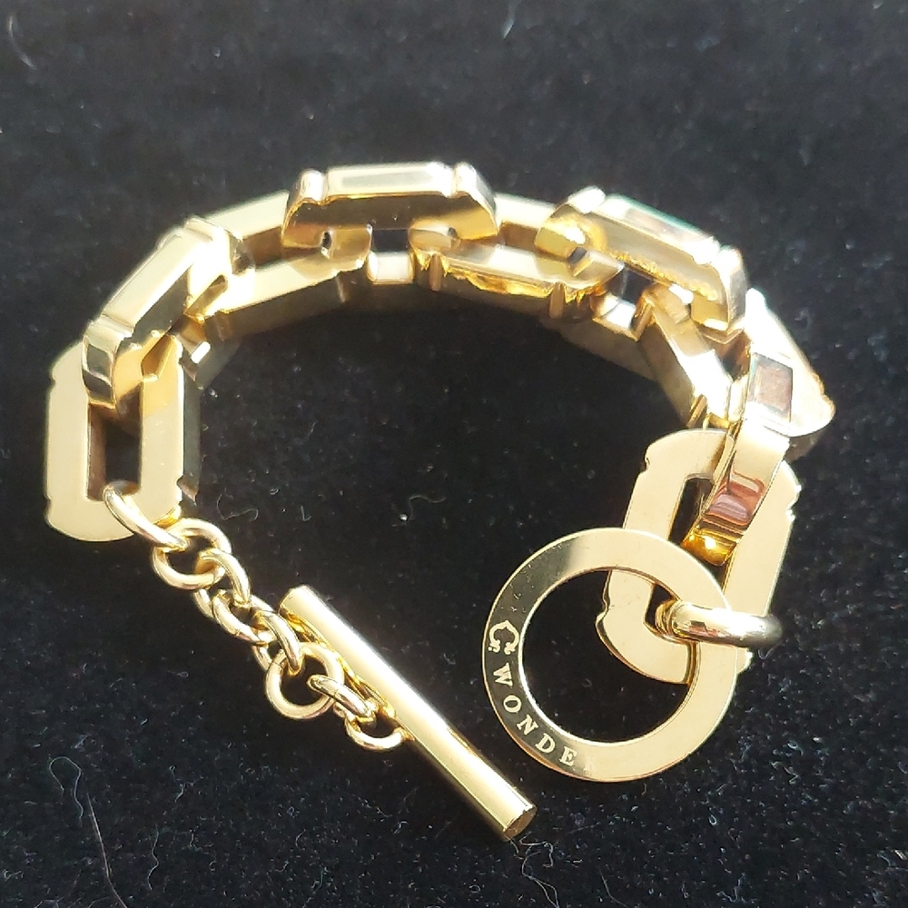 Gold Tone Chain Bracelet by